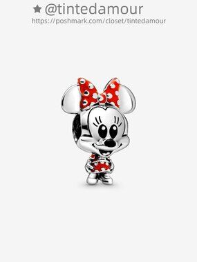 Pandora Disney Minnie Mouse Dotted Dress & Bow Charm|Pendant